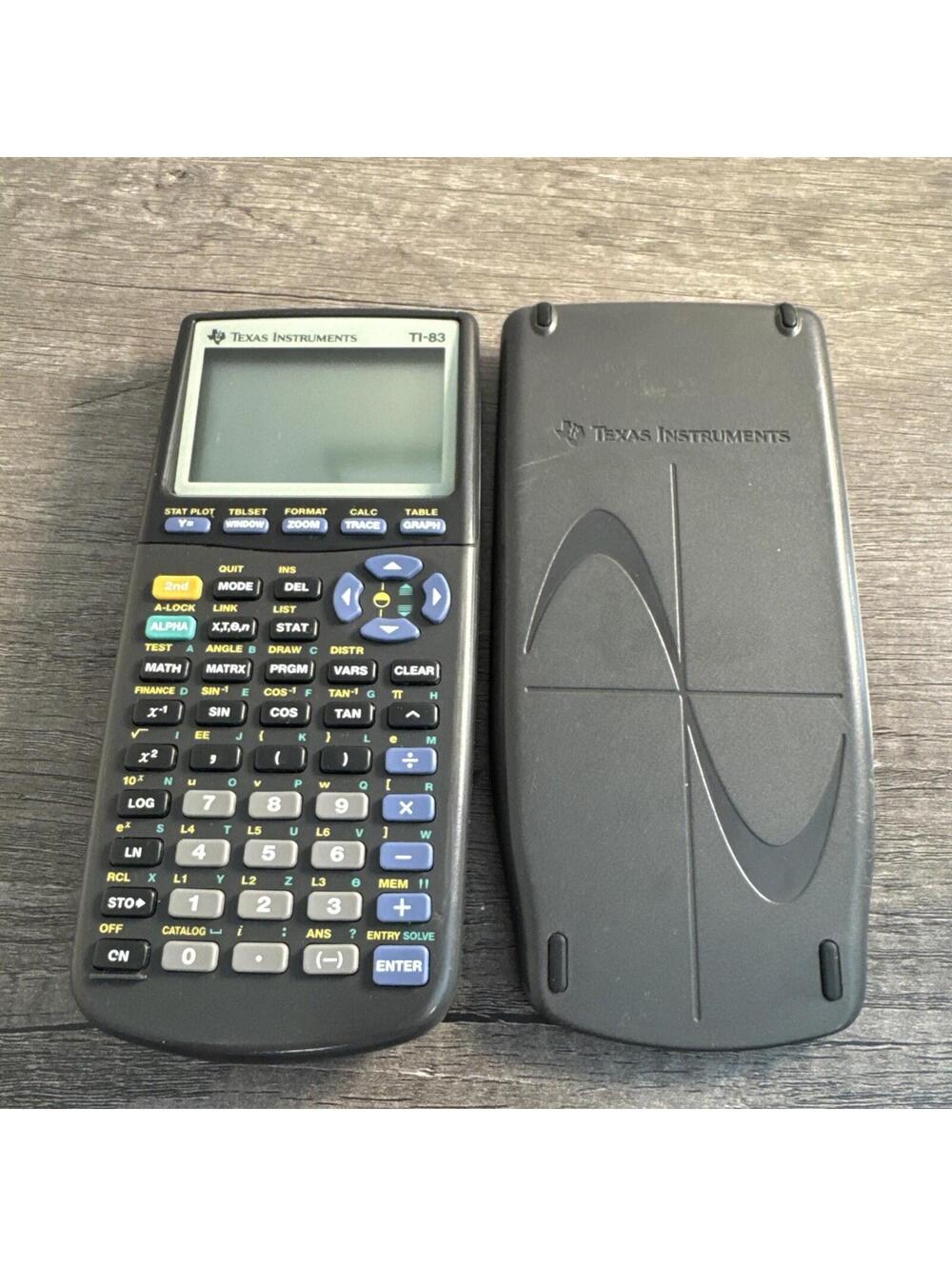 Texas Instruments TI-83 Plus Graphing Calculator W/Cover Tested And Works Great!
